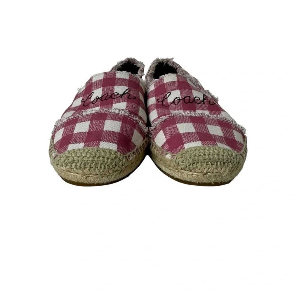 Coach Celina Espadrille With Gingham Print‎ 7.5